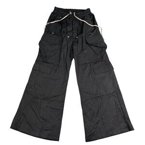 NWT MNML Cargo Pants Mens Small Rave Double Ultra Baggy Fit Black